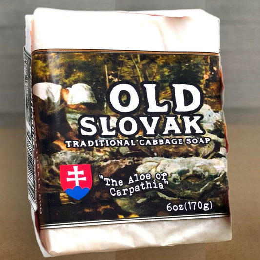 a bar of Old Slovak traditional cabbage soap